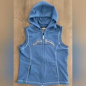 Harley Davidson sleeveless hoodie